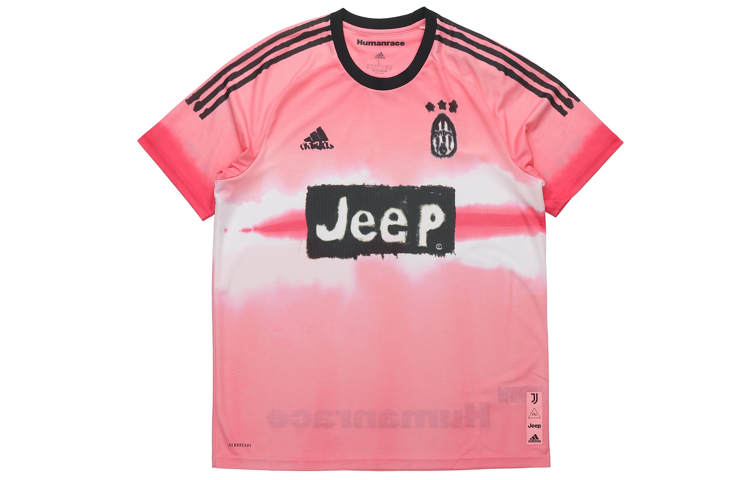 adidas x Human Race Juventus 20-21 Season Pink Player Jersey Edition GJ9096