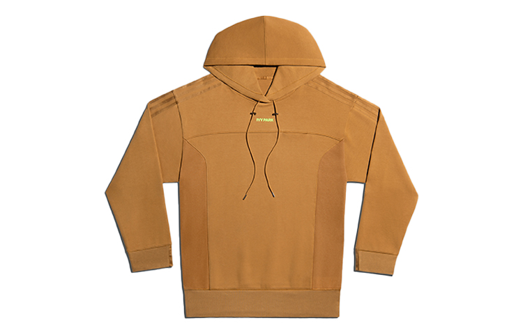 adidas IVY PARK Hoodie Beige Brown Unisex Collab with Colorblock Details GT9088