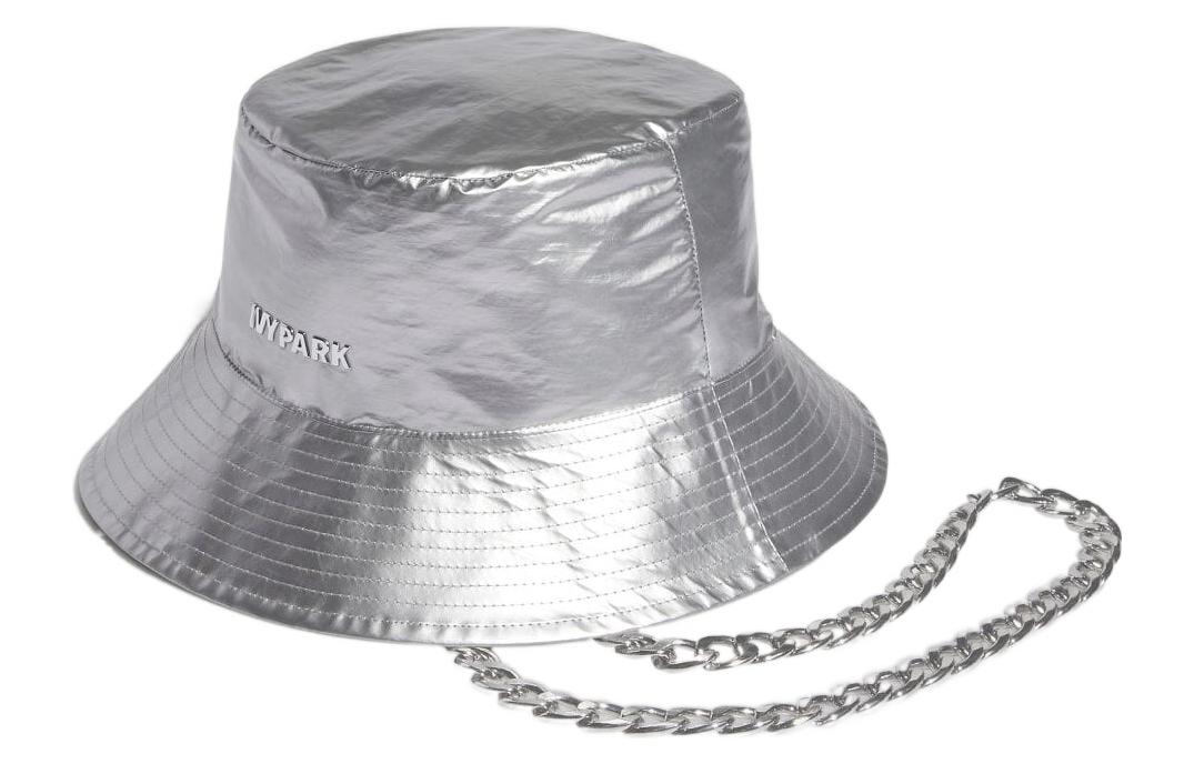 adidas x IVY PARK Logo Silver Bucket Hat - Unisex Nylon PU Fisherman Style HY5646