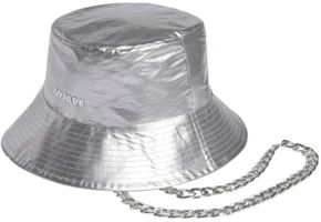 adidas x IVY PARK Logo Silver Bucket Hat - Unisex Nylon PU Fisherman Style HY5646