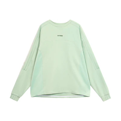 adidas IVY PARK Mint Green Embroidered Logo Unisex Sweatshirt H25163