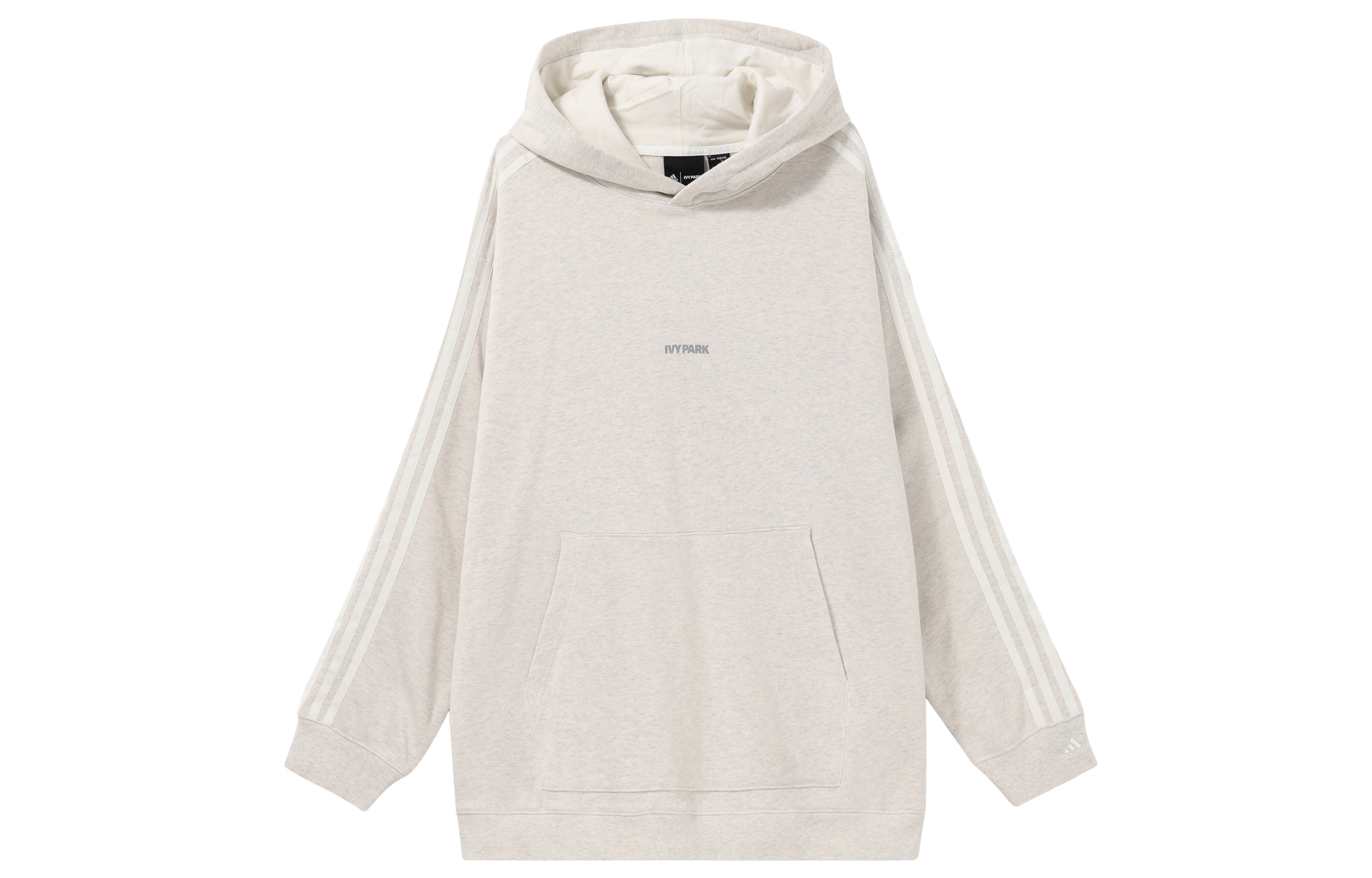 adidas IVY PARK Reflective Logo Stripe Pullover Sweatshirt Unisex Off-White H21209