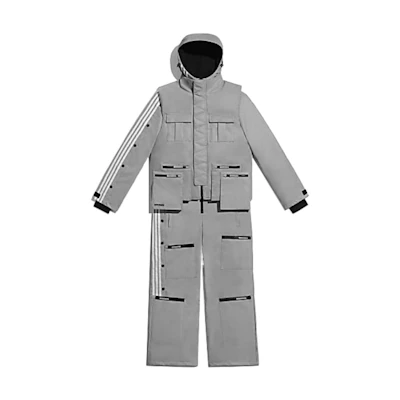 adidas IVY PARK Silver Reflective Logo Jumpsuit Unisex - Originals Collection H33310