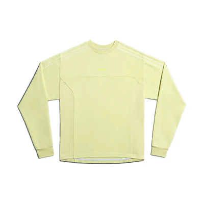 adidas IVY PARK Solid Color Embroidered Sweatshirt Light Yellow Unisex H25162