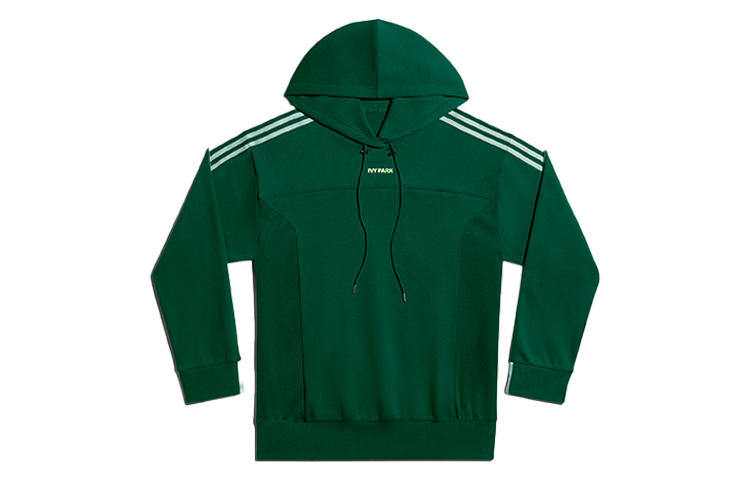 adidas IVY PARK Solid Color Hoodie Deep Green Unisex Casual Sweatshirt GT9086