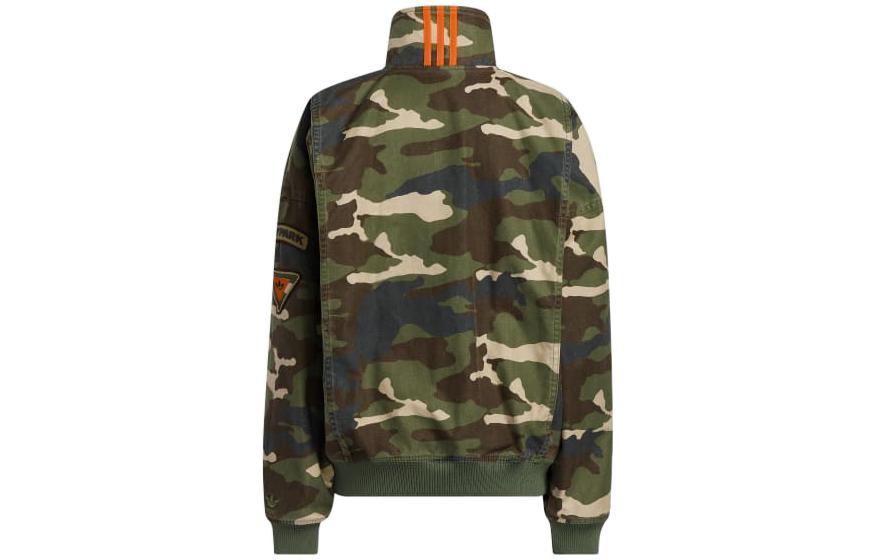 adidas IVY PARK SS23 Camo Canvas High Neck Utility Jacket Unisex Army Green HS0718 圖 3