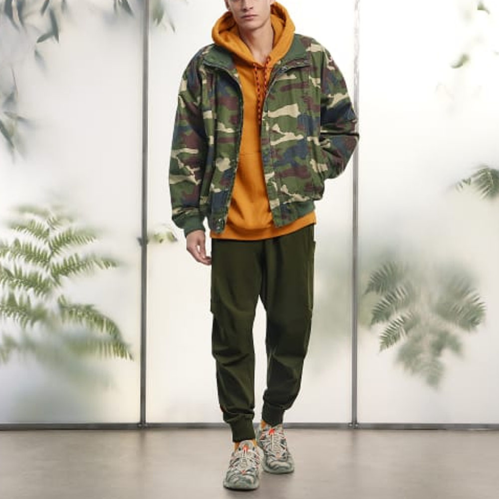 adidas IVY PARK SS23 Camo Canvas High Neck Utility Jacket Unisex Army Green HS0718 圖 4