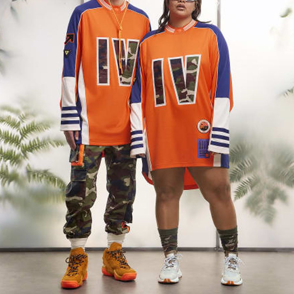 Purchase アディダス x IVY PARK SS23 カラーブロック レトロ 長袖 フットボールジャージー オレンジ 男女兼用 HS0727