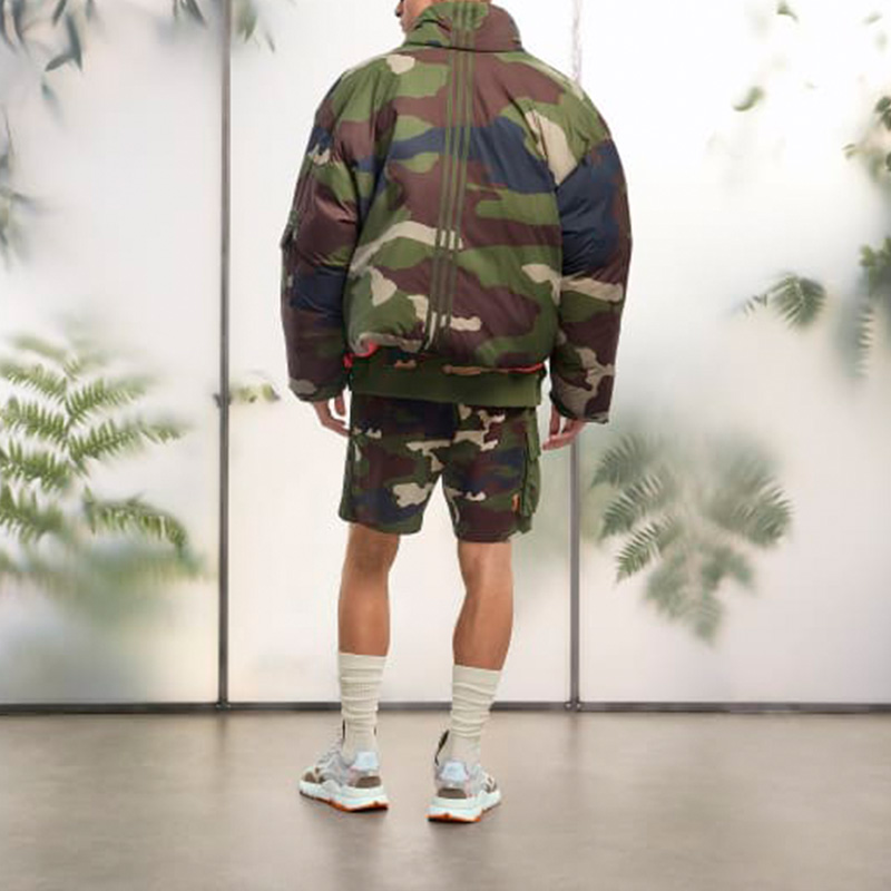 Shop adidas x IVY PARK SS23 Reversible Camo Nylon Puffer Jacket Unisex Army Green. HZ2321