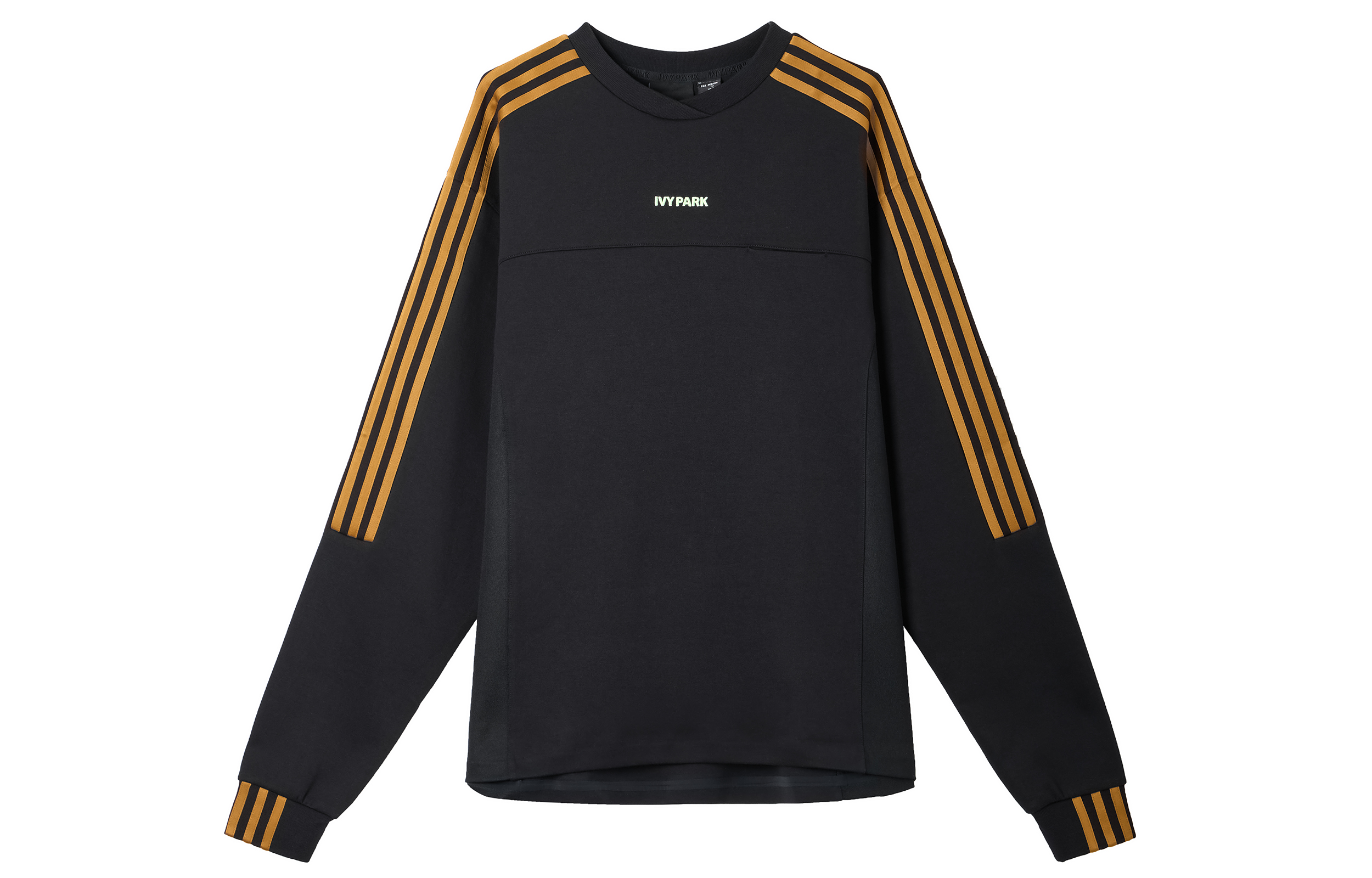 adidas IVY PARK Unisex Pullover Striped Sweatshirt Black GT6657
