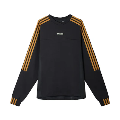 adidas IVY PARK Unisex Pullover Striped Sweatshirt Black GT6657