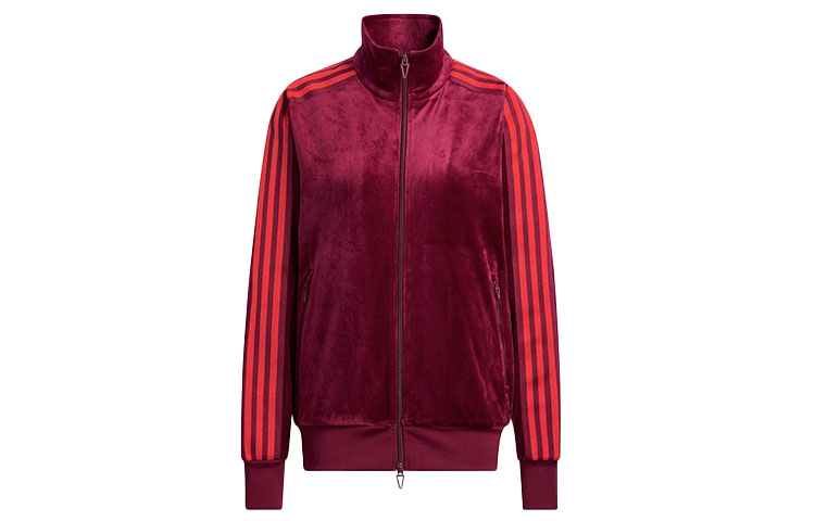 Order adidas x IVY PARK Velvet Retro Track Jacket Cherry Red Unisex HN0305