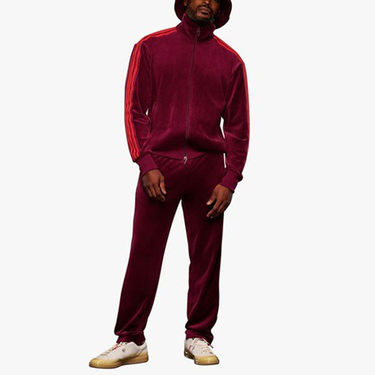 Details for adidas x IVY PARK Velvet Retro Track Jacket Cherry Red Unisex HN0305