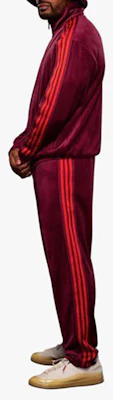 adidas x IVY PARK Velvet Retro Track Jacket Cherry Red Unisex HN0305 1