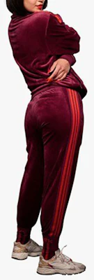 adidas x IVY PARK Velvet Retro Track Jacket Cherry Red Unisex HN0305 2