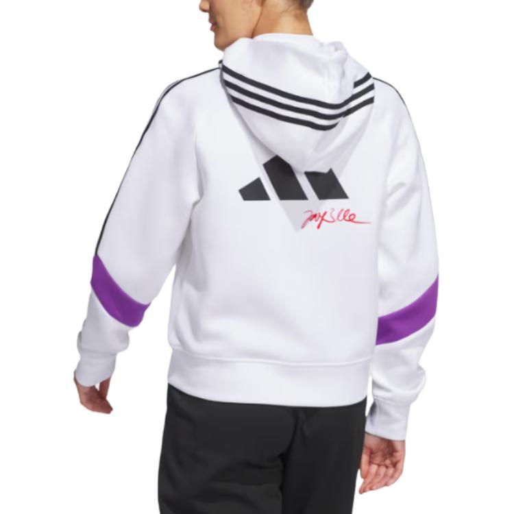 adidas Jay3lle Retro Golf Stripe Zip Hoodie White - Oversized Fit IS5629 圖 5