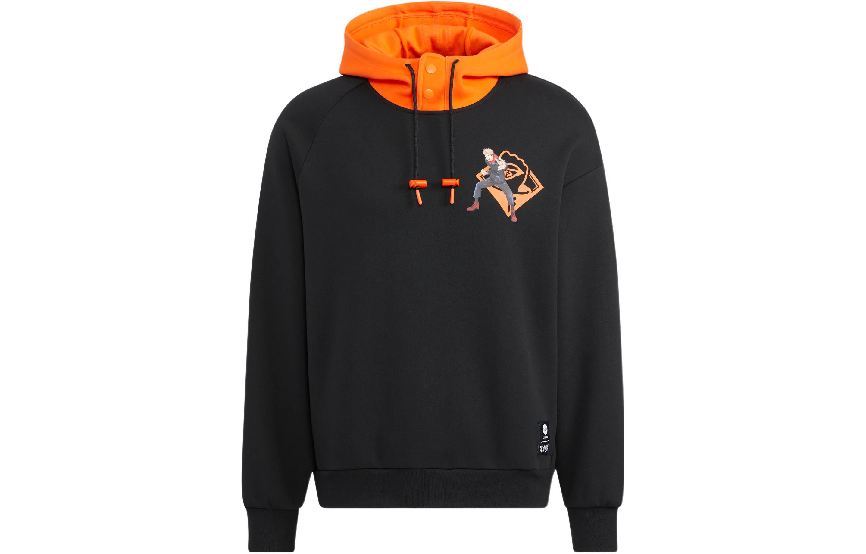 adidas Jujutsu Kaisen Anime Print Black Hoodie Unisex HZ2440