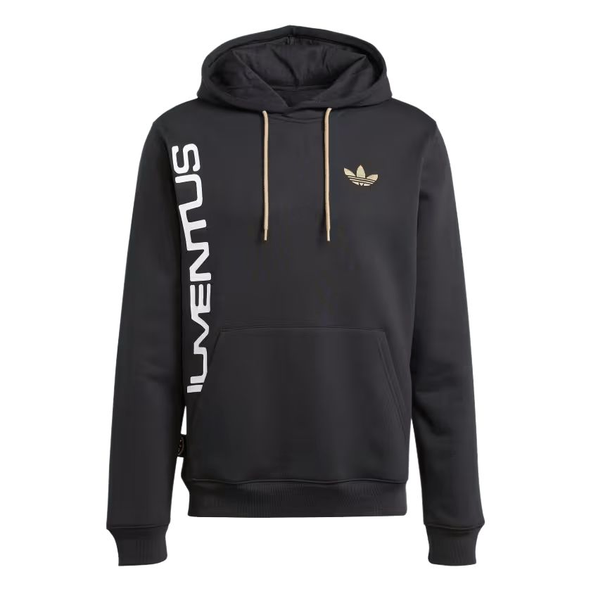 adidas Juventus FW24 Black Hoodie Pullover Sweatshirt Edition JF2566