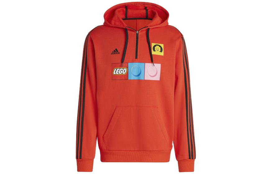 adidas LEGO Tiro Red Hoodie Long Sleeve Pullover HR4327
