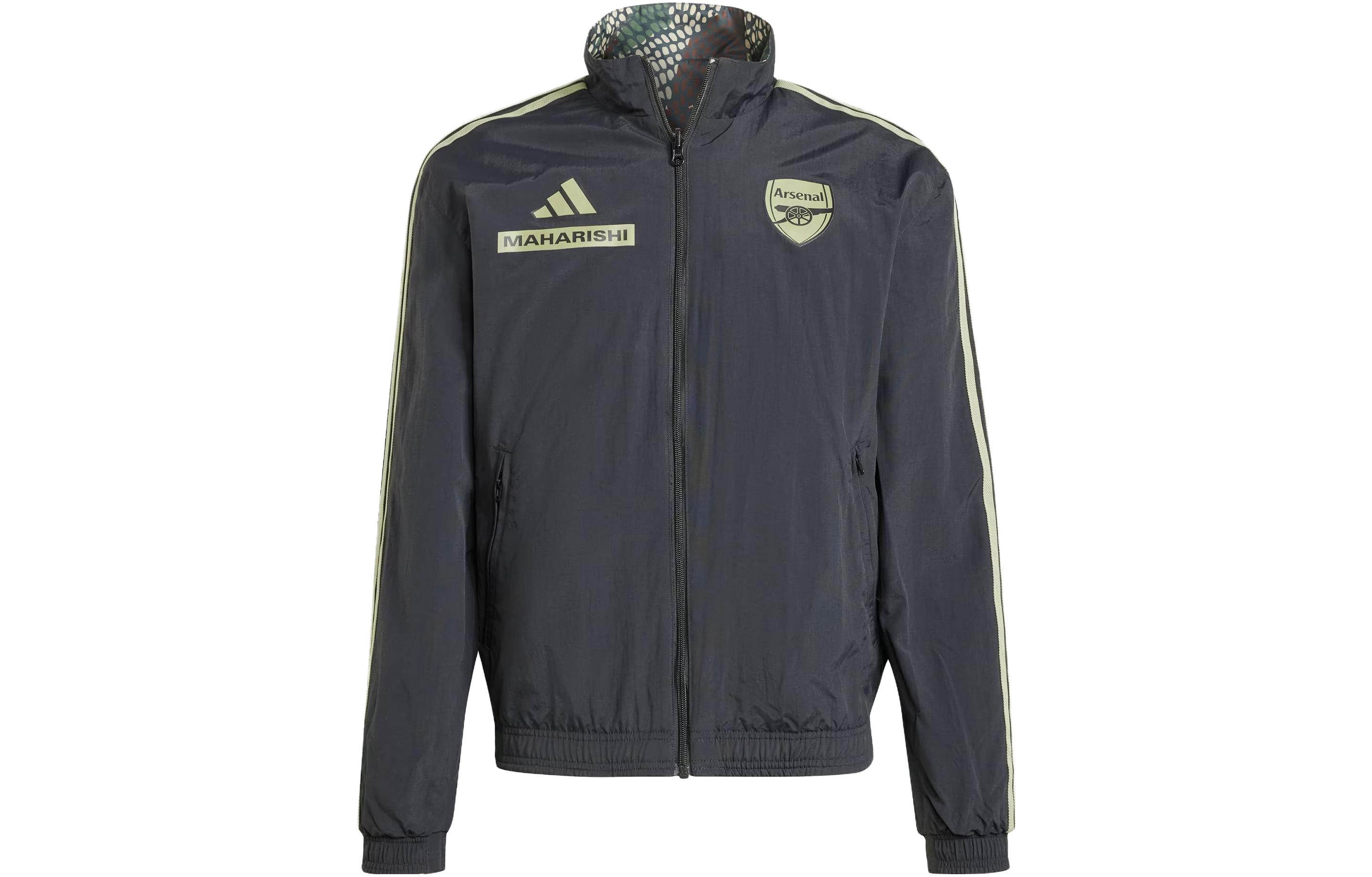 adidas Maharishi Arsenal Anthem Reversible Track Jacket Black Retro Style . IN4749
