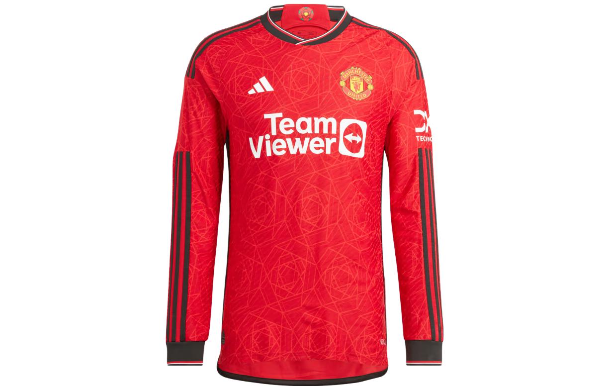 adidas x Manchester United 23/24  Red Long Sleeve Home Jersey. IP1728