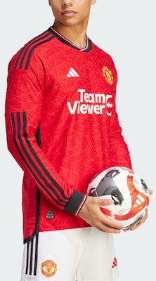 adidas x 曼聯 23/24 紅色長袖主場球衣 IP1728 Details for adidas x 曼聯 23/24 紅色長袖主場球衣 IP1728