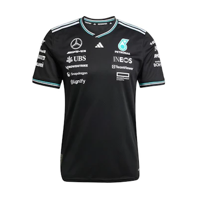 adidas Mercedes-AMG Petronas F1 Team Racing T-Shirt Black/White Casual Tee JY2607