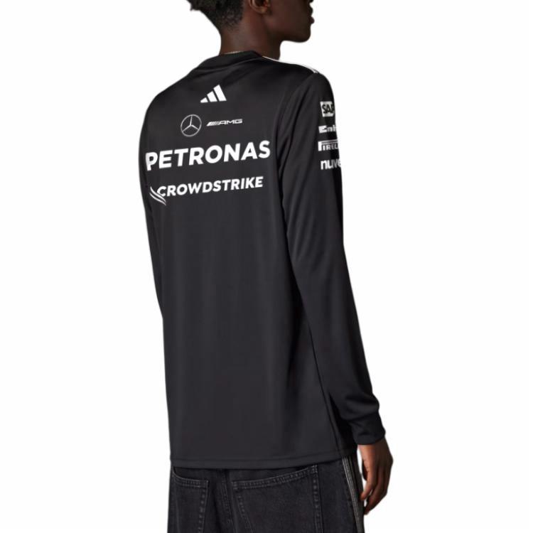 Purchase 아디다스 x 메르세데스-AMG 페트로나스 F1 팀 SS25 모터스포츠 블랙 풀오버 맨투맨 JW5364