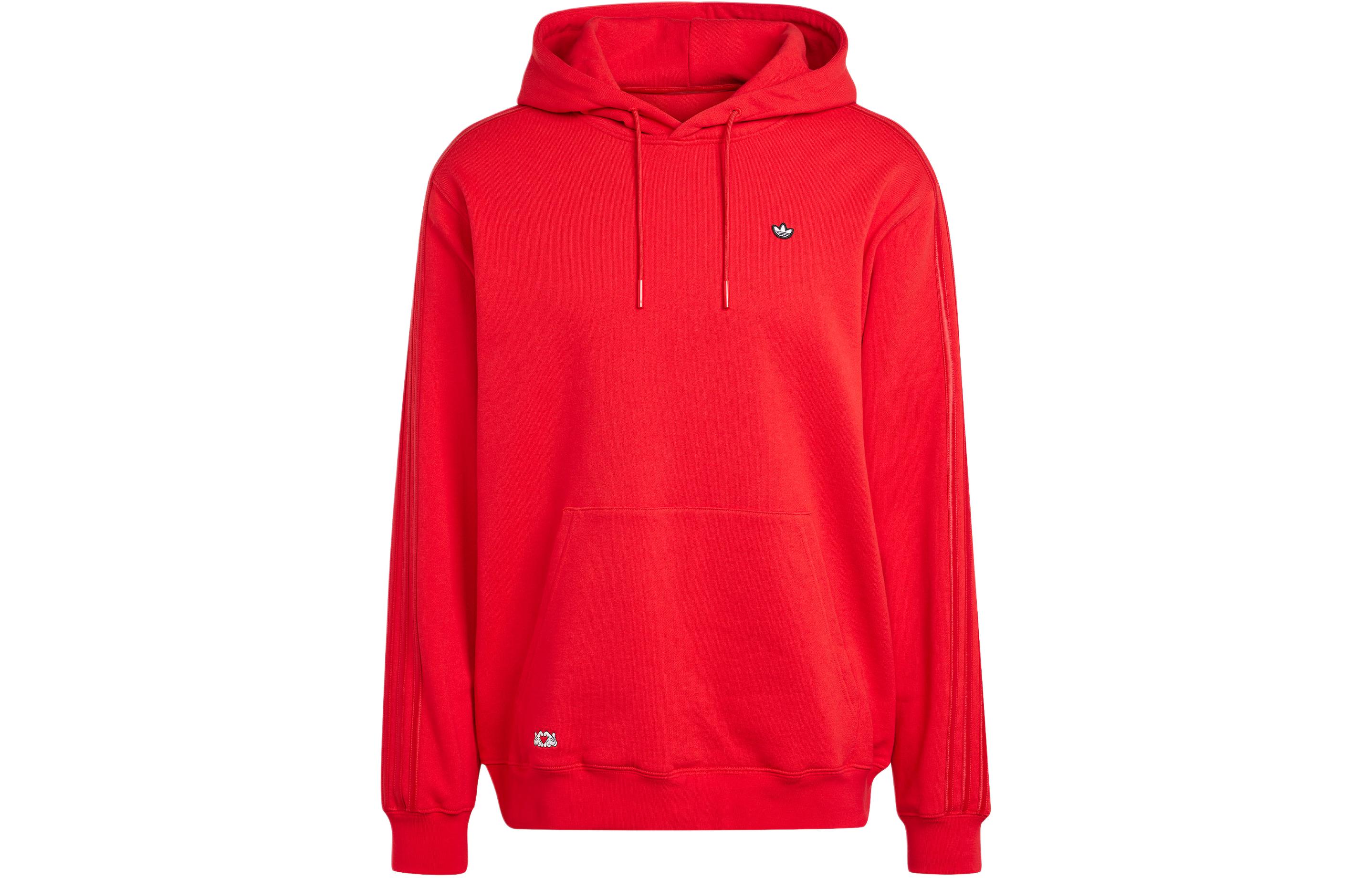 adidas Mickey Mouse Red Hoodie with Mickey Gloves Design Edition IY2275