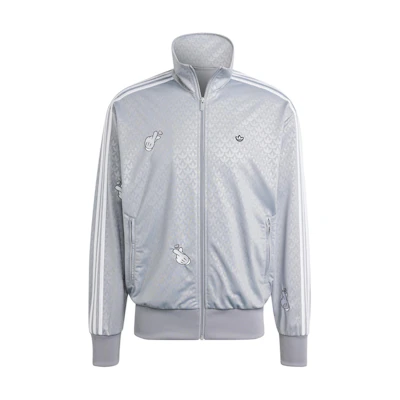 adidas Mickey Mouse Retro Logo Full-Print Track Jacket Grey Style IY2263