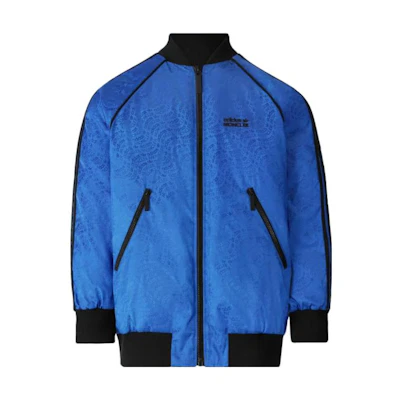 adidas MONCLER Reversible Letter Print Long-Sleeve Jacket Blue IJ8328