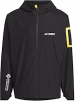 adidas x NATIONAL GEOGRAPHIC Black Gore-Tex Windproof Outdoor Jacket IS9508 adidas x NATIONAL GEOGRAPHIC Black Gore-Tex Windproof Outdoor Jacket IS9508