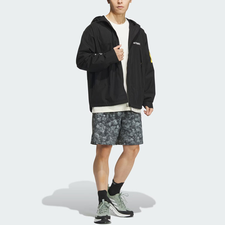 adidas NATIONAL GEOGRAPHIC Black GTX Windproof Outdoor Jacket IS9508 圖 3