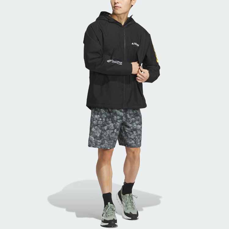 adidas NATIONAL GEOGRAPHIC Black GTX Windproof Outdoor Jacket IS9508 圖 4