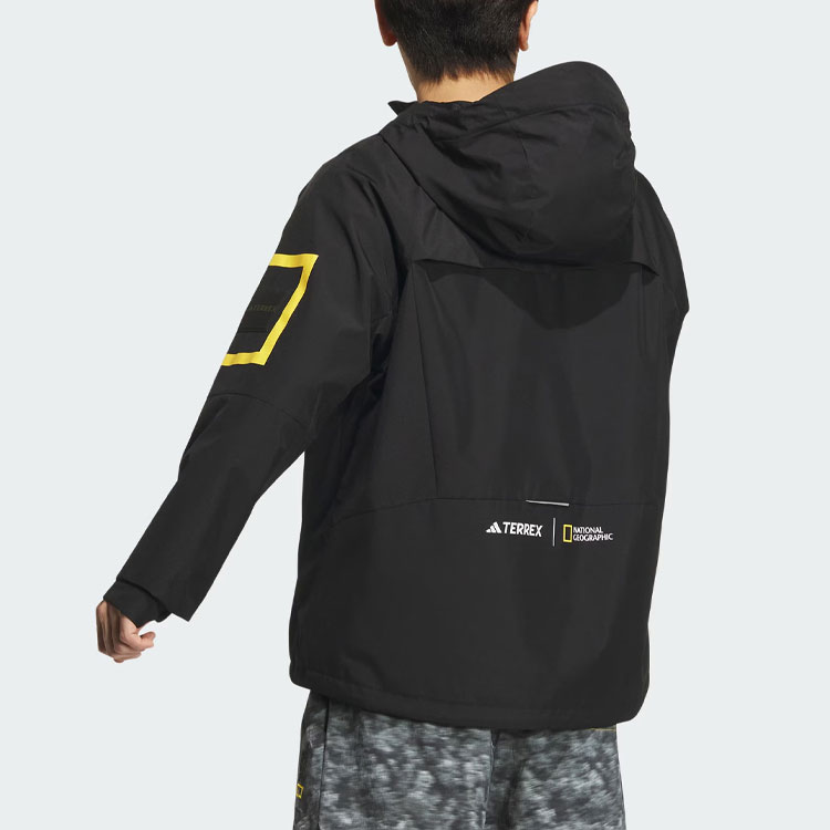 adidas NATIONAL GEOGRAPHIC Black GTX Windproof Outdoor Jacket IS9508 圖 6
