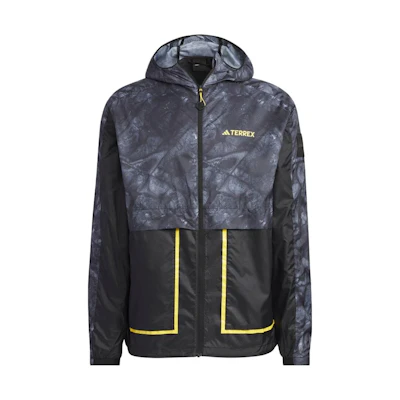 adidas National Geographic Colorblock Hoodie Zip Jacket Black Japan Edition Men HY4691-JAPAN