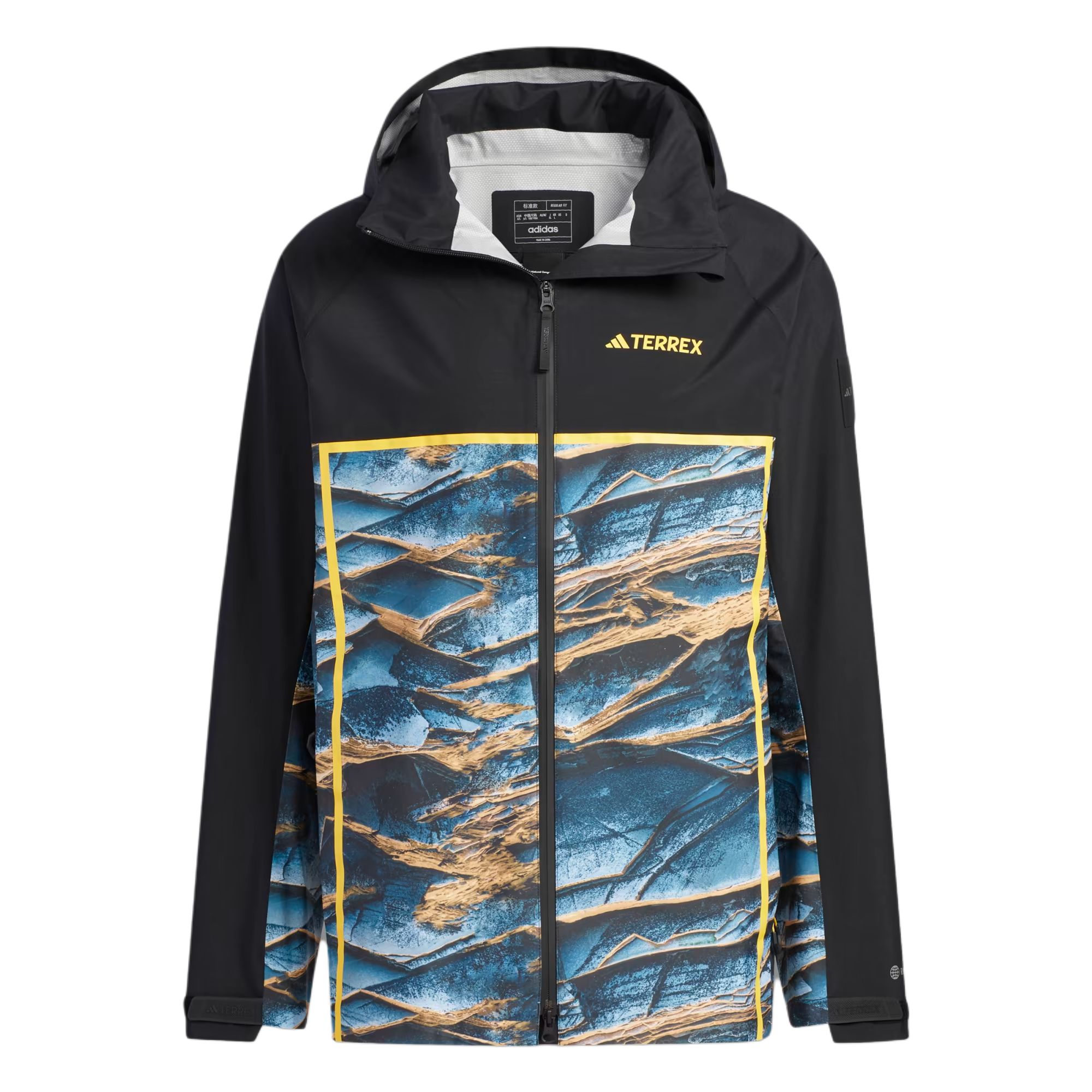 adidas National Geographic Landscape Graphic Zip Hoodie Black (Japan Edition) IC1979-JAPAN