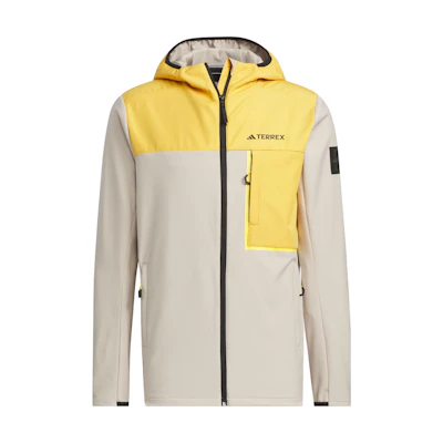 adidas National Geographic Logo Patch Hoodie Jacket Men’s Light Khaki IL8981