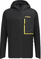 adidas x National Geographic Soft Shell Logo Hoodie Jacket Black IL8979 adidas x National Geographic Soft Shell Logo Hoodie Jacket Black IL8979