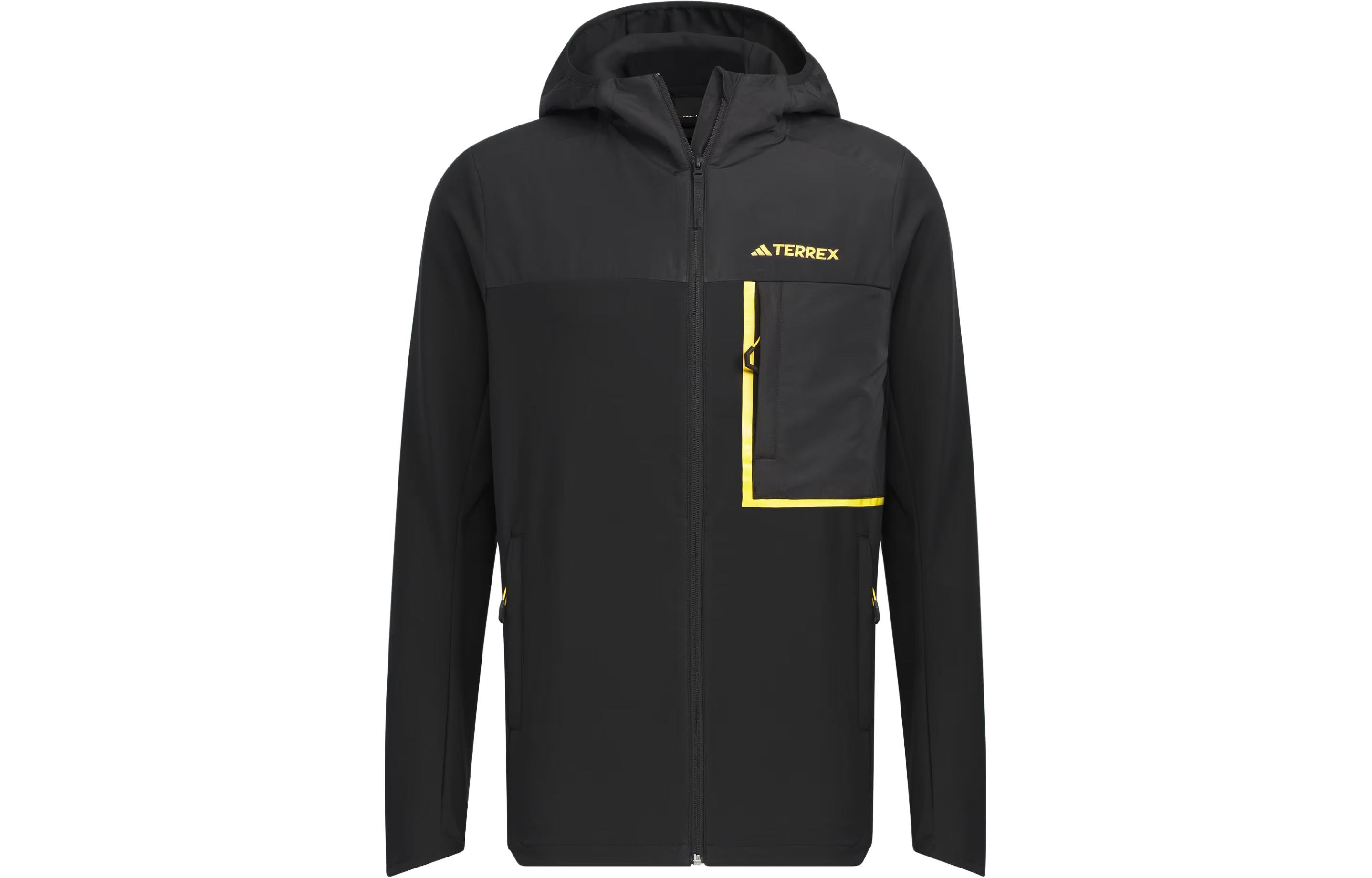 adidas National Geographic Soft Shell Logo Hoodie Zip Jacket Black Japan Release IL8979-JAPAN