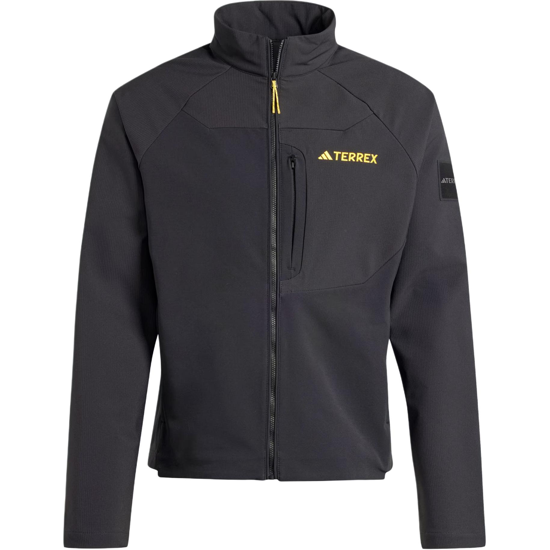 adidas National Geographic Softshell Jacket Black Long Sleeve Collab IX7920