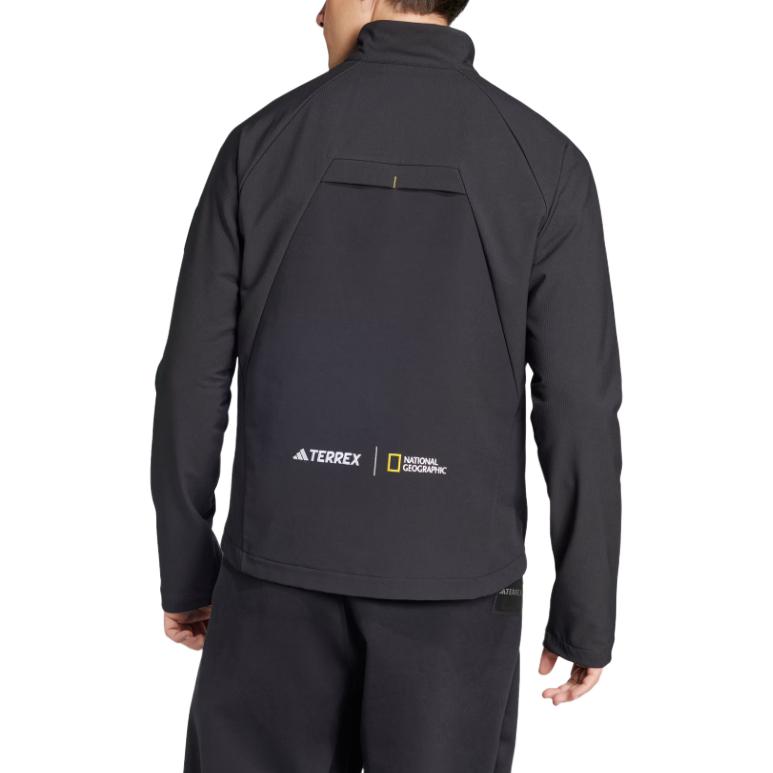 adidas National Geographic Softshell Jacket Black Long Sleeve Collab IX7920 圖 4