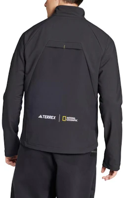 adidas x National Geographic Softshell Jacket Black Long Sleeve Collab IX7920 Shop adidas x National Geographic Softshell Jacket Black Long Sleeve Collab IX7920