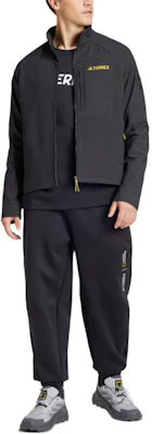 adidas x National Geographic Softshell Jacket Black Long Sleeve Collab IX7920 Details for adidas x National Geographic Softshell Jacket Black Long Sleeve Collab IX7920