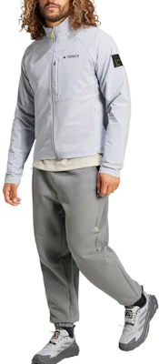 adidas x National Geographic Softshell Jacket Silver Outdoor Collab IX7919 Details for adidas x National Geographic Softshell Jacket Silver Outdoor Collab IX7919