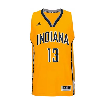adidas NBA George Pacers #13 Fan Jersey Sleeveless Unisex Yellow Tank Top K92511