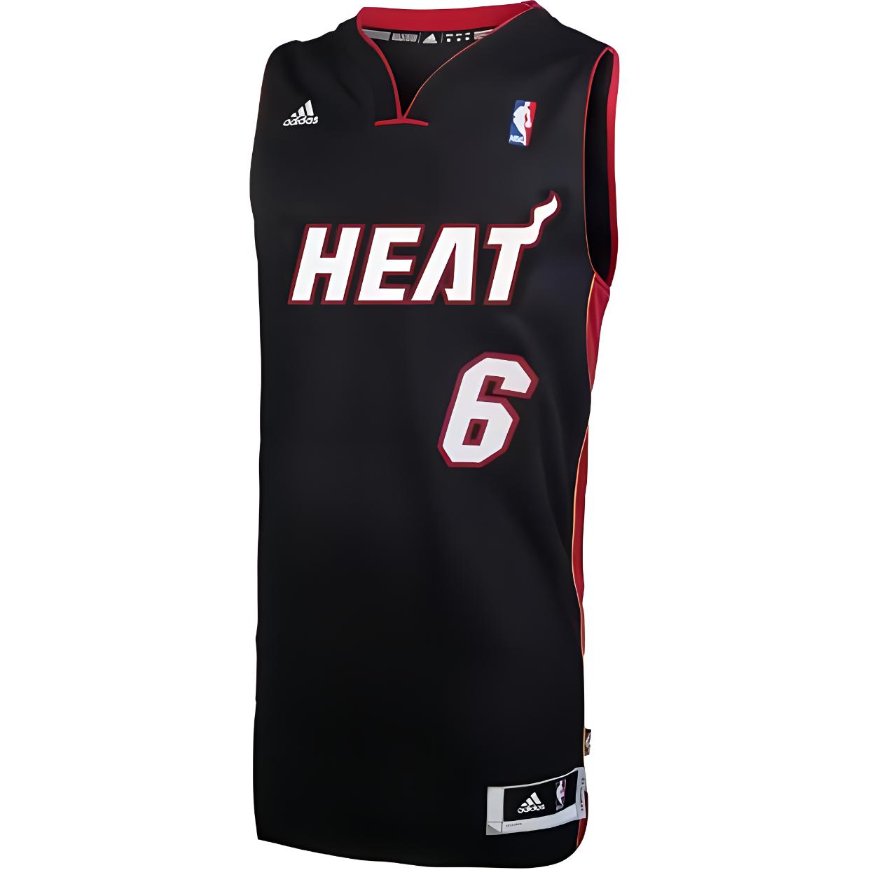 adidas x NBA James Heat 6 Jersey Unisex Sleeveless Black - Soft & Breathable K91382