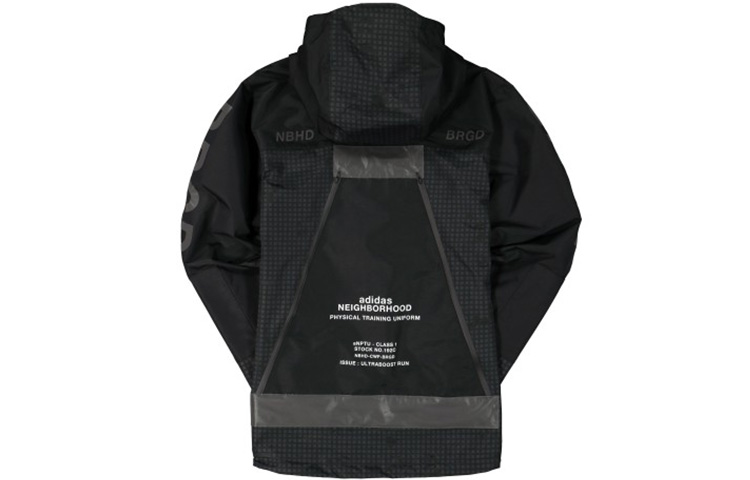 adidas NBHD Black Zip Hoodie Jacket Collaboration FQ6815 圖 3