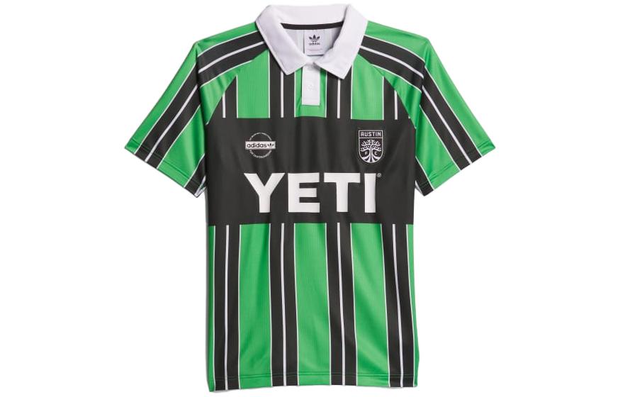 adidas x NO-COMPLY x AUSTIN FC Striped Polo Soccer Jersey Multicolor IL9633