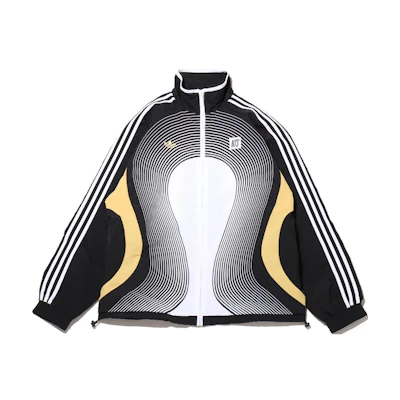 adidas NTS Radio Logo Track Jacket Black Yellow White Unisex JI5063